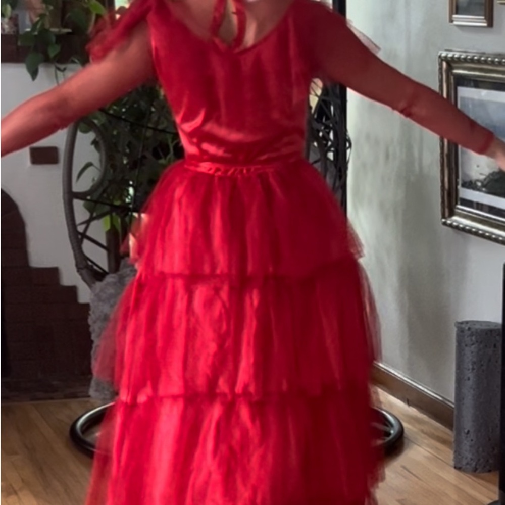 Elegant Red Evening Gown